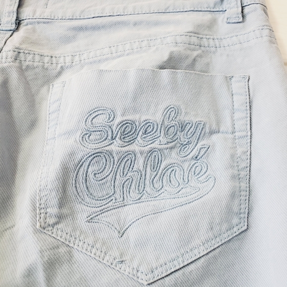 See By Chloe Light Blue Ankle & Cropped Jeans - Picture 5 of 5